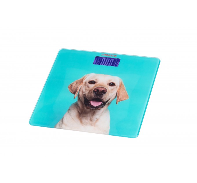 Весы ARDESTO напольные Dog, 150кг, AAAx2 в компл, стекло, многоцветные