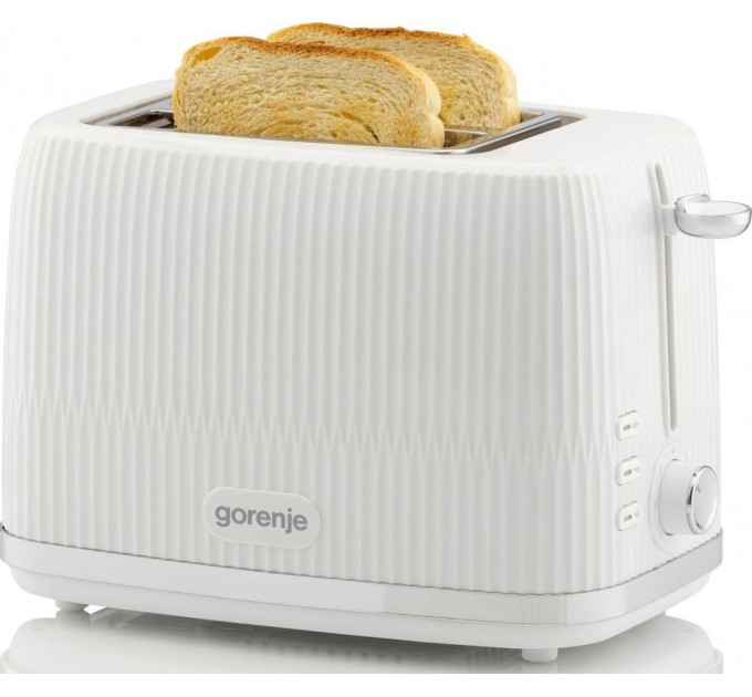 Тостер Gorenje, 850Вт, пластик/метал, білий