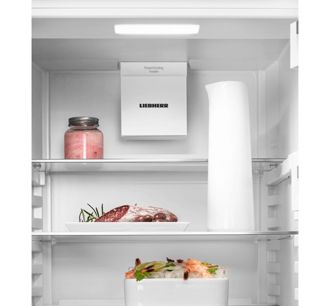Холодильник Liebherr SBS, 185.5x119.4х67.5, холод.отд.-398л, мороз.отд.-271л, 2дв., A++, NF, диспл внутр., белый