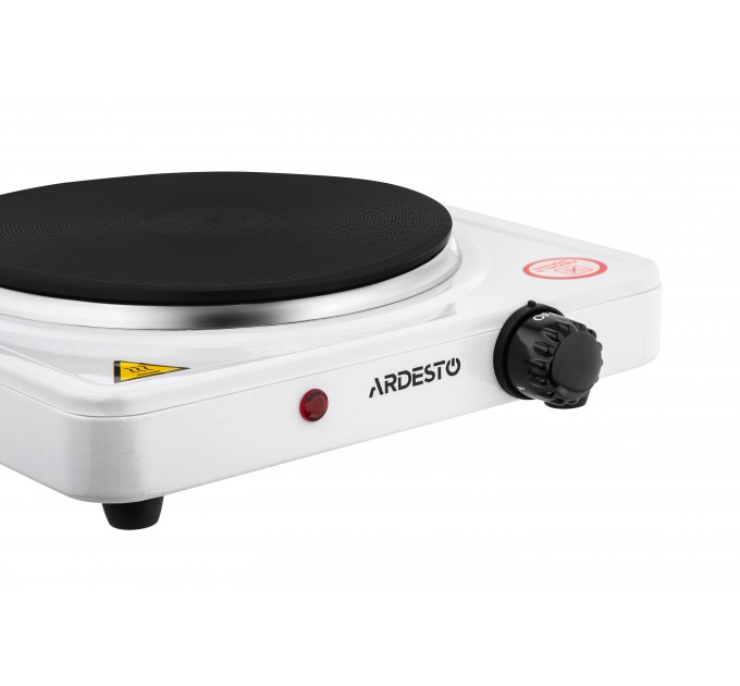 Плитка настольная ARDESTO электрическая, конф. - 1 на 1.5кВт, управл. - мех., белый