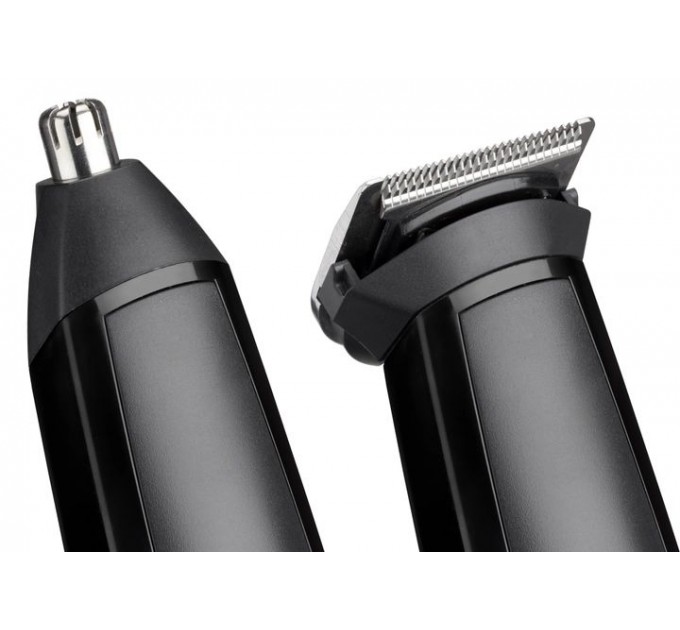 Набор для стрижки Babyliss для бороды, усов, головы и носа, акум., вибрационный мотор, насадок-6, сталь, черный