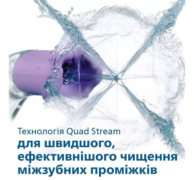 Іригатор Philips портативний Sonicare Cordless Power Flosser 3000, чаша 250 мл, чохол, 2 насадки , білий