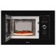 Микроволновая печь Hansa встраиваемая, 20л, электр. управл., 800Вт, гриль, дисплей, откр.кнопкой, черный