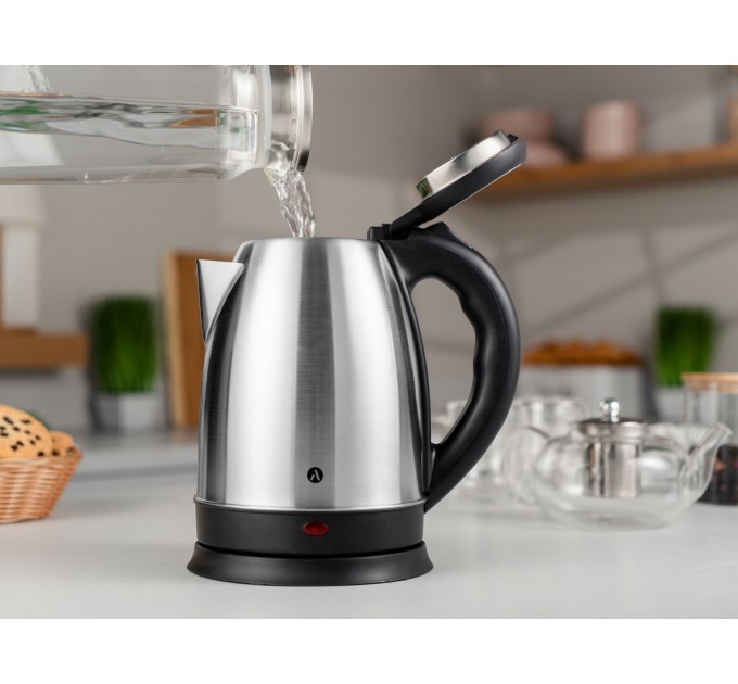 Электрочайник ARDESTO 1.8л, металл, серебристый