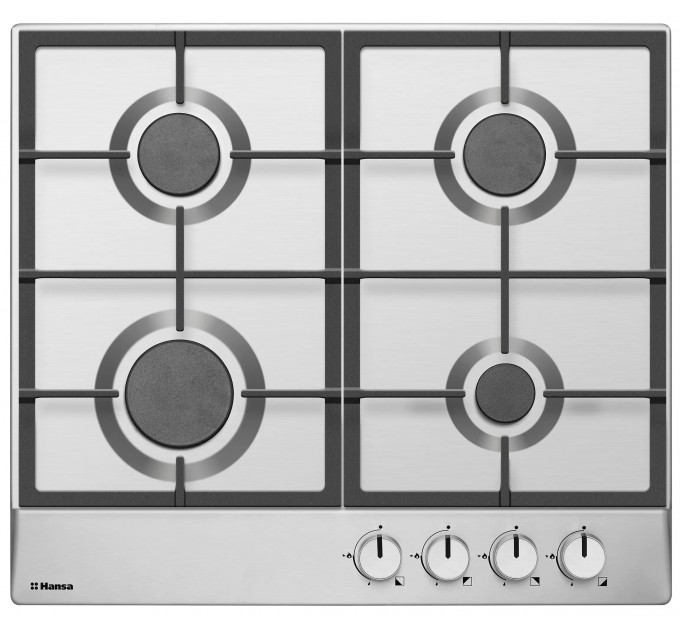 Комплект Hansa (духовка электрическая + поверхность газовая), черный+нерж