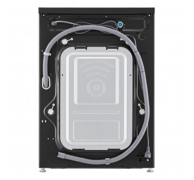 Стиральная машина LG фронтальная, 6.5кг, 1200, A+++, 44см, дисплей, пар, инвертор, черный