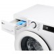Пральна машина LG фронтальна, 10кг, 1400, A, 57см, дисплей, пара, інвертор, білий