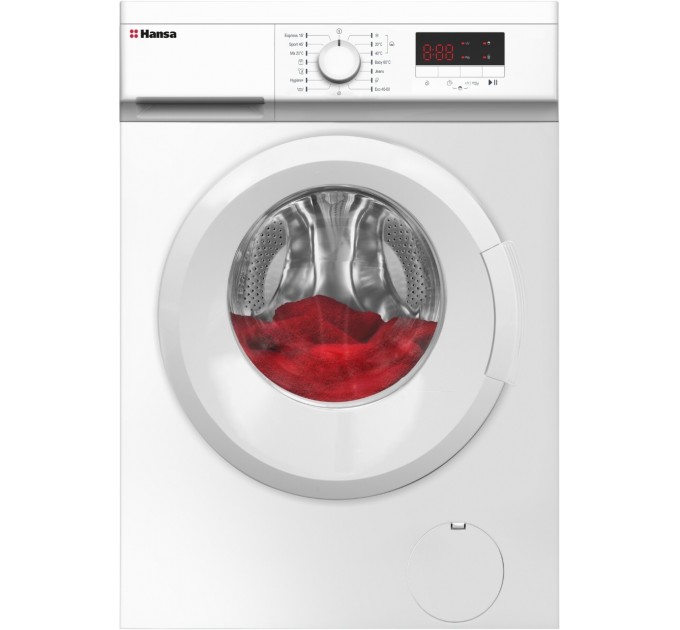 Пральна машина Hansa фронтальна, 8кг, 1400, A++, 57см, дисплей, білий