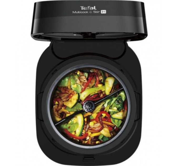 Мультиварка Tefal MultiCook&Stir, 1200Вт, чаша-5л, електронне керув., пластик, чорно-бронзовий