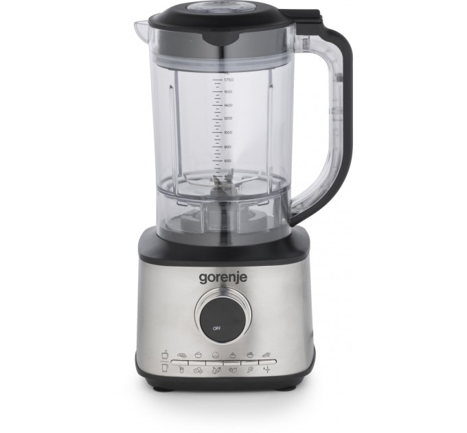 Кухонна машина Gorenje 1500Вт, чаша-пластик, корпус-метал/пластик, чорний