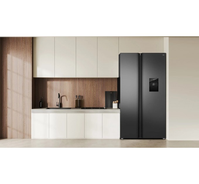 Холодильник TCL SBS, 177х92х74см, холод.отд.-396л, мороз.отд.-192л, 2дв., A++, NF, инв., диспл внешн., зона св-ти, диспенсер, нерж