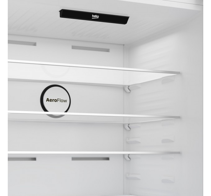 Холодильник Beko з нижн. мороз., 193x83x76, xолод.відд.-400л, мороз.відд.-170л, 2дв., А+, NF, HarvestFresh, інвертор, нерж