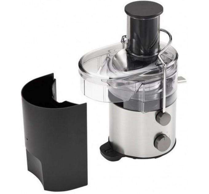 Соковитискач Panasonic відцентрований 1000Вт, чаша-1.5л, жмих-2л, жолоб на ціле яблуко, пластик/метал, чорний