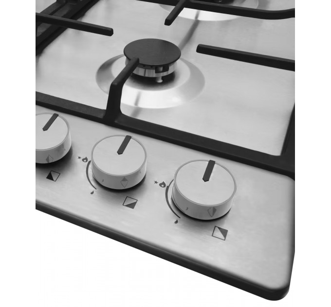 Комплект Hansa (духовка электрическая + поверхность газовая), черный+нерж