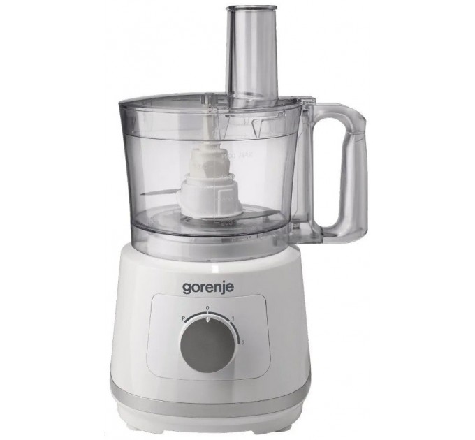 Кухонна машина Gorenje 800Вт, чаша-пластик, корпус-метал/пластик, насадок-5, білий