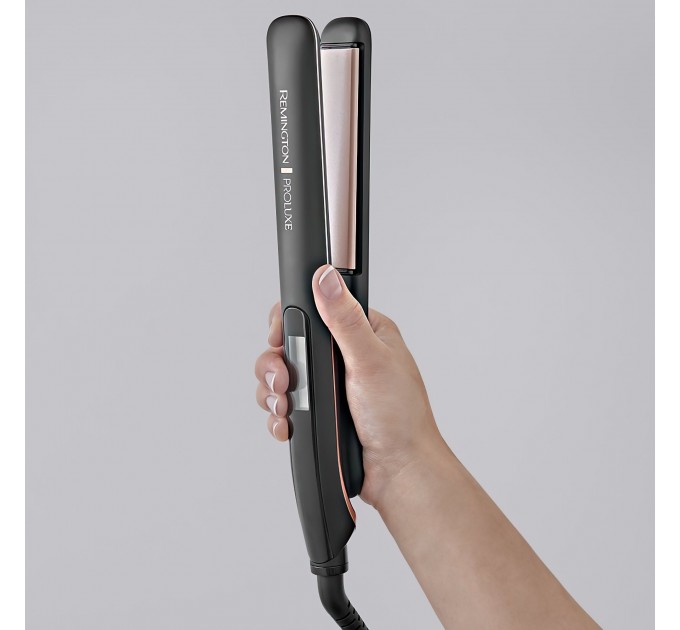 Випрямляч Remington ProLuxe Midnight Edition, 52Вт, темп.режимів-10, 150-230С, дисплей, кераміка, чорний