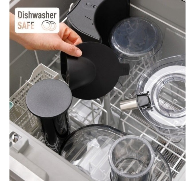 Соковитискач Panasonic відцентрований 1000Вт, чаша-1.5л, жмих-2л, жолоб на ціле яблуко, пластик/метал, чорний