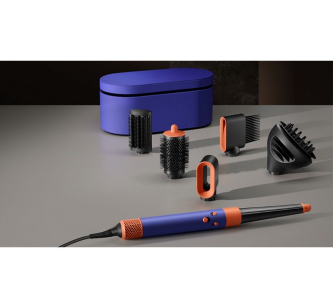 Стайлер Dyson Airwrap I.D. HS08 Curly+Coily Complete Long Vinca Blue/Topaz, 1300Вт, темп.режимов-3, насадок-6, керамика, сине-медный