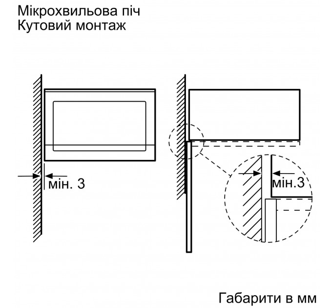 Мікрохвильова піч Bosch вбудована, 25л, електр. керув., 900Вт, гриль, дисплей, чорний