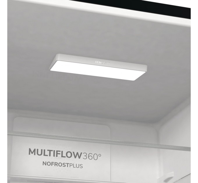 Холодильник з нижн. мороз. камерою Gorenje NRK620EABXL4, 200х60х60см, 2 двері, 235( 96)л, А++, Total NF , Зона св-ті, Зовн. Дисп