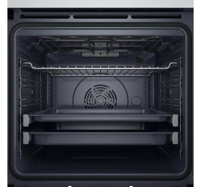 Духова шафа Whirlpool електрична, 73л, A+, дисплей, конвекція, піроліз, телескопічні напрямні, білий