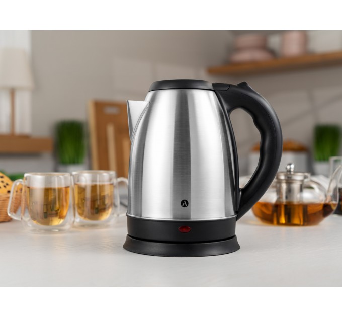 Электрочайник ARDESTO 1.8л, металл, серебристый