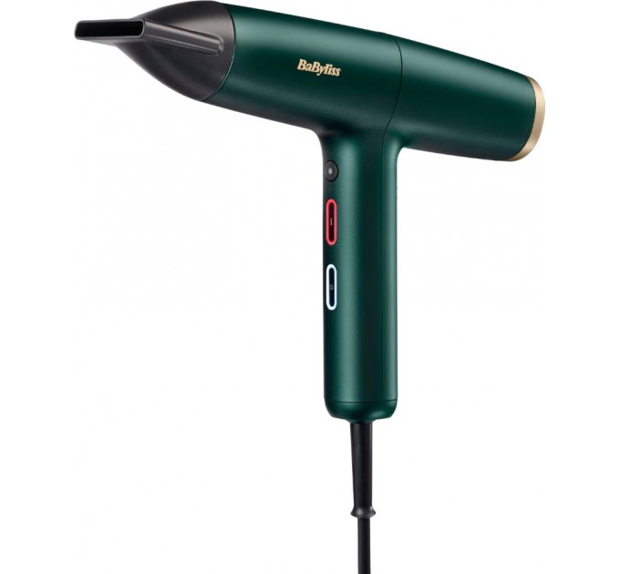 Фен Babyliss Air Power Pro, 1700Вт, 3 режими, дифузор, іоніз-я, хол. обдув, зелений