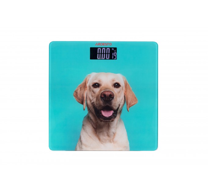 Весы ARDESTO напольные Dog, 150кг, AAAx2 в компл, стекло, многоцветные
