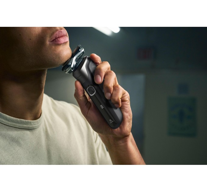 Бритва електр. Philips Series 5000 роторная, 9Вт, бритв.головок-3, Li-Ion, сух.+влажн., триммер, чехол, серый