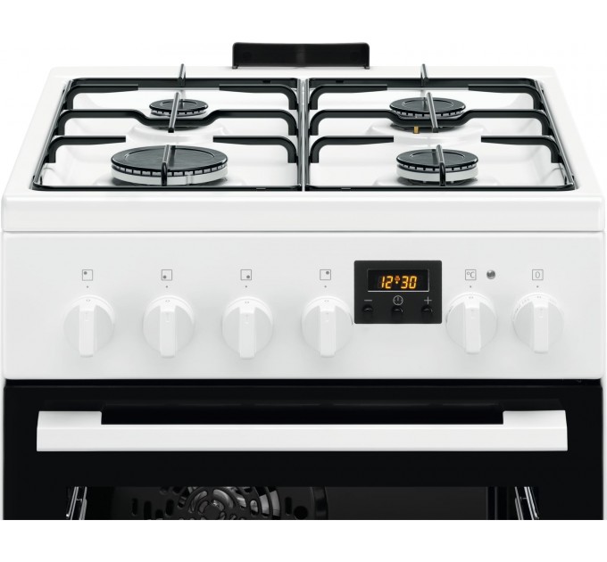 Плита Electrolux комбинированная, 57л, 50x60см, дисплей, конвекция, белый