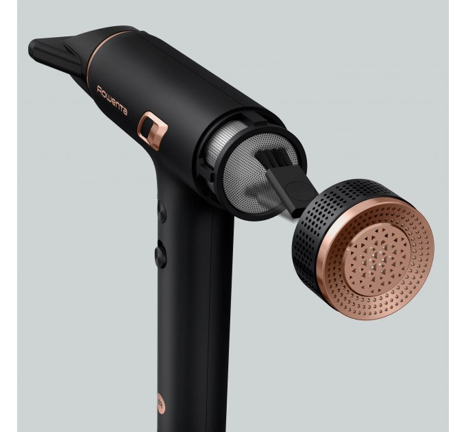 Фен Rowenta T-Shape Maestria Nano, 1700Вт, 3 режими, дифузор, іоніз-я, хол. обдув, чорний