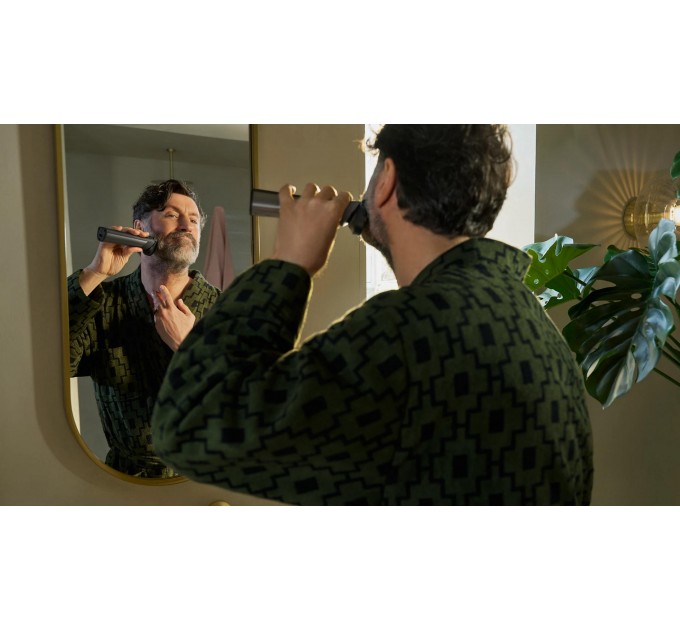 Триммер Philips Series 7000 для бороды, головы, тела, акум., насадок-15, сталь, серый