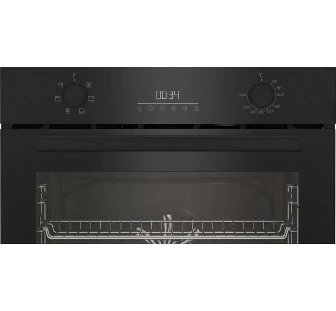 Духовой шкаф Beko электрический, 72л, A, дисплей, конвекция, черный