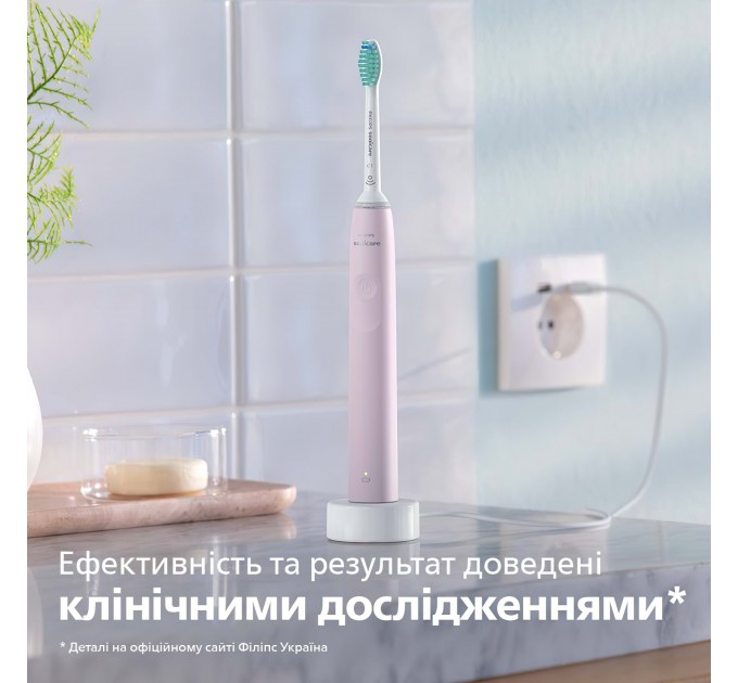 Щетка зубная электр. Philips Sonicare 3100 series, 31т. колеб/мин, насадок-1, розовый