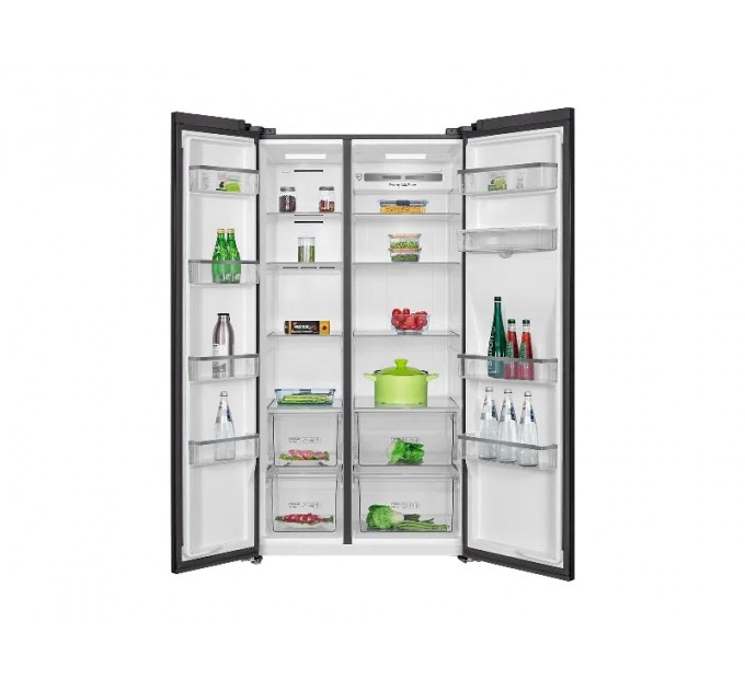 Холодильник TCL SBS, 177х92х74см, холод.отд.-396л, мороз.отд.-192л, 2дв., A++, NF, инв., диспл внешн., зона св-ти, диспенсер, нерж