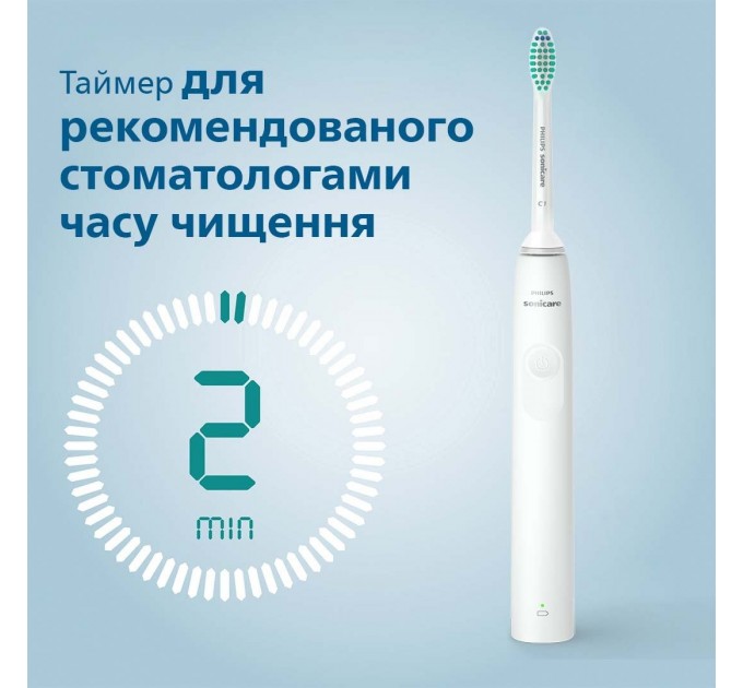 Щетка зубная электр. Philips Sonicare 2100 Series, 31т. колеб/мин, насадок-1, белый