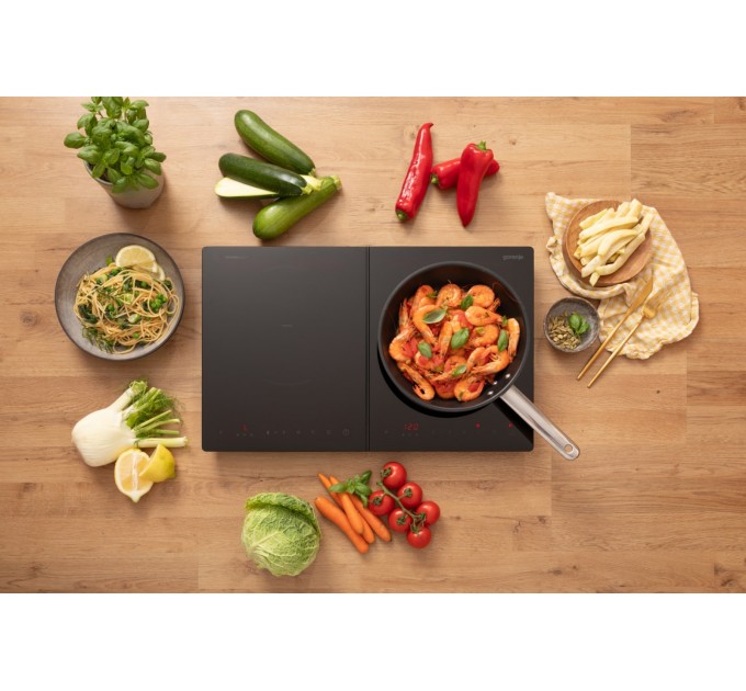 Плитка настольная Gorenje индукионная, комф. - 2 по 2кВт, управл. - сенсорное, таймер, черный