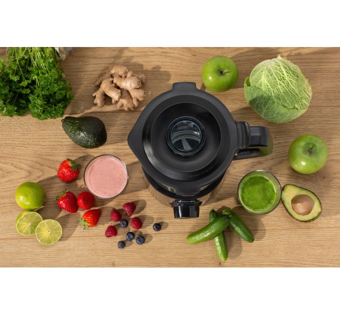 Блендер Gorenje стаціонарний 800Вт, чаша-1500мл, скло, чорний