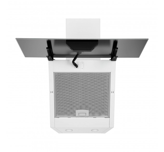 Витяжка ARDESTO похила, 60см, 900м3ч, скло, 2х1Вт LED, кнопкове, білий