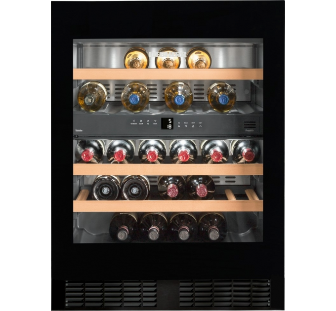 Холодильник Liebherr встраиваемый для вина, 82x60х57.5, полок - 5, зон - 2, бут-34, ST, черный