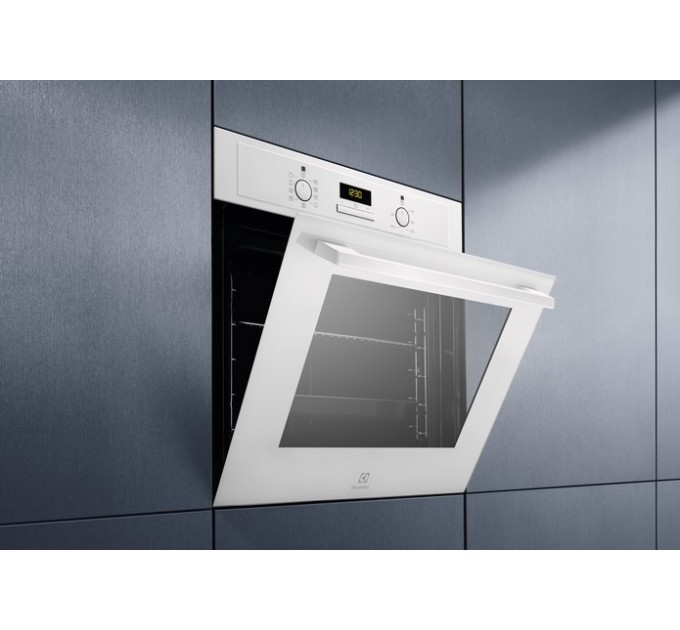 Духова шафа Electrolux електрична, 65л, A, дисплей, конвекція, білий