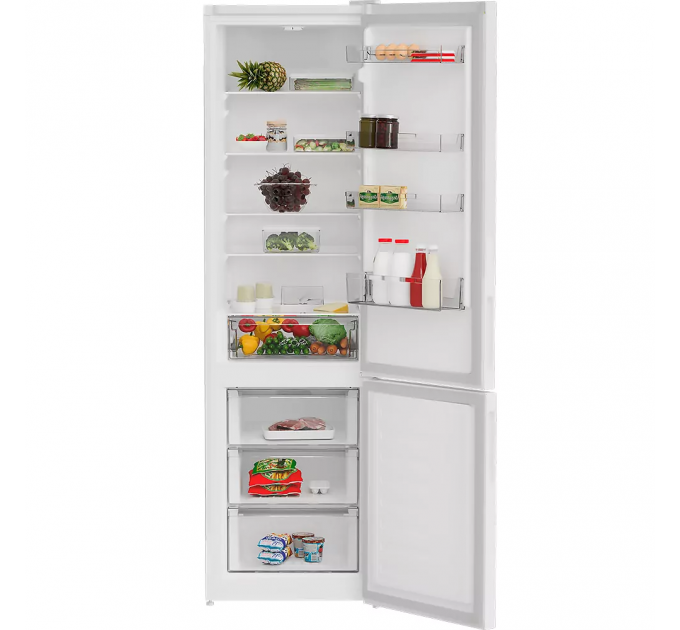 Холодильник Indesit з нижн. мороз., 202.5x60х67, холод.відд.-266л, мороз.відд.-120л, 2дв., А++, ST, білий