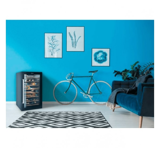 Холодильник Candy для вина, 84.5x49х55, холод.відд.-118л, зон - 1, бут-41, ST, дисплей, чорний