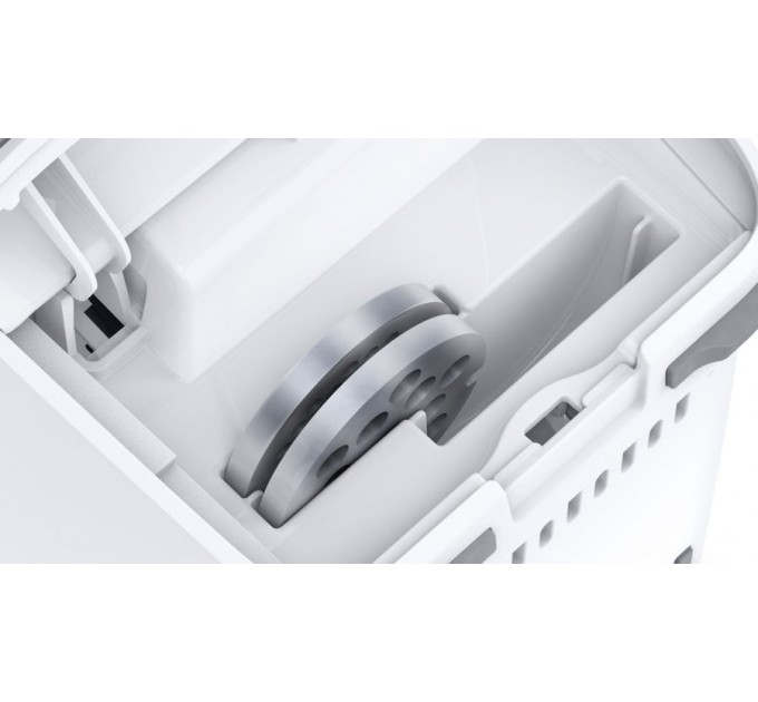 Мясорубка Bosch, 1500Вт, 1.8кг/мин, 2 решетки, насадка для колбас, кеббе, пластик, белый
