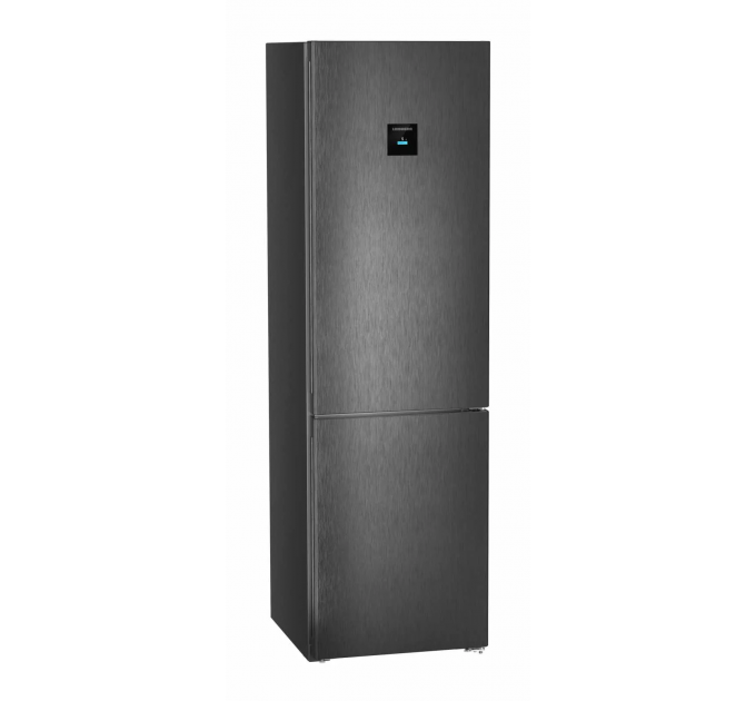 Холодильник Liebherr с нижн. мороз., 201.5x59.7х67.5, холод.отд.-266л, мороз.отд.-94л, 2дв., А+++, NF, диспл внутр., черный