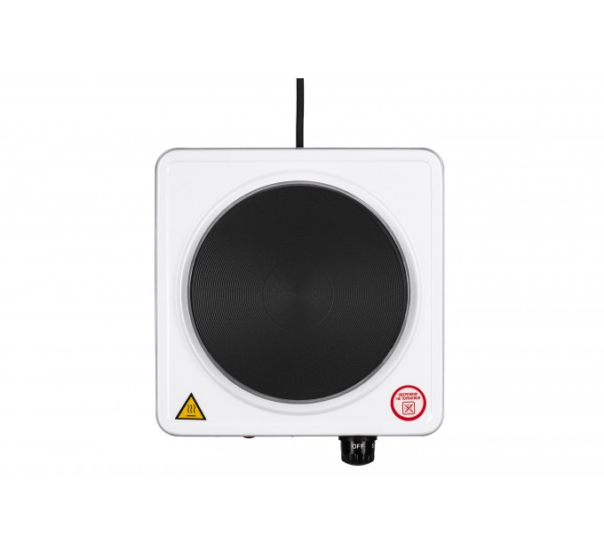 Плитка настольная ARDESTO электрическая, конф. - 1 на 1.5кВт, управл. - мех., белый