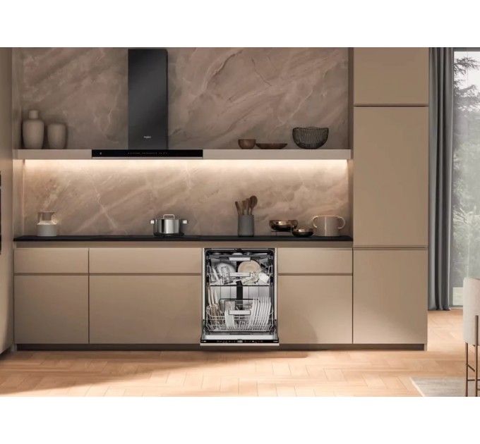 Посудомоечная машина Whirlpool встраиваемая, 15компл., A+++, 60см, дисплей, 3я корзина, белый