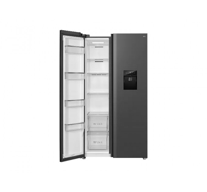 Холодильник TCL SBS, 177х92х74см, холод.отд.-396л, мороз.отд.-192л, 2дв., A++, NF, инв., диспл внешн., зона св-ти, диспенсер, нерж