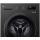 Стиральная машина LG фронтальная, 6.5кг, 1200, A+++, 44см, дисплей, пар, инвертор, черный