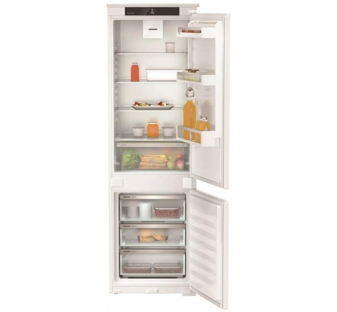 Холодильник Liebherr встраиваемый с нижн. мороз., 177x54.1х54.5, холод.отд.-182л, мороз.отд.-69л, 2дв., A+, NF, диспл внутр., белый